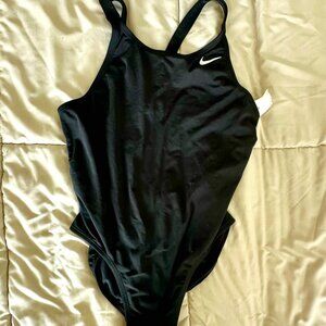 Nike Black One-Piece Athletic Swimsuit Size Small